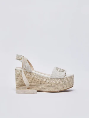 Zdjęcie produktu Liu Jo Wedge Sandals With Monogram Logo LIUJO