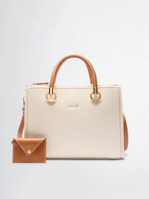 Liu Jo White And Brown Handbag LIUJO