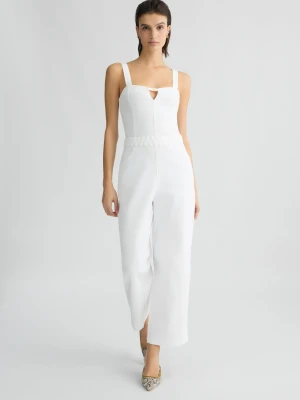 Liu Jo White Cotton Jumpsuit LIUJO