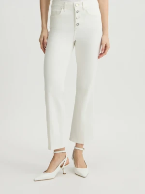 Liu Jo White High-rise Bootcut Trousers LIUJO