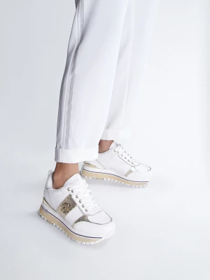 Liu Jo White Leather Platform Sneakers LIUJO