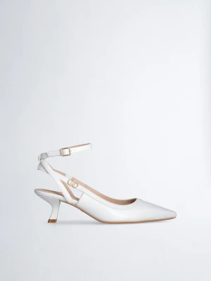 Liu Jo White Slingbacks With Low Heel LIUJO