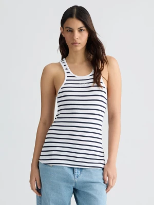 Liu Jo White Striped Top LIUJO