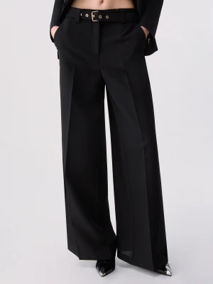 Liu Jo Wide-leg Trousers With Belt czarny