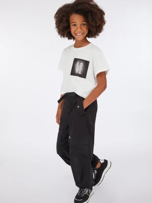 Liu Jo Wide Trousers In Technical Fabric czarny