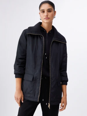 Liu Jo Windproof Jacket With Belt czarny