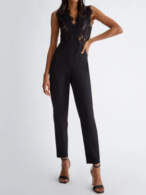 Liu Jo Women’s Elegant Black Lace Jumpsuit LIUJO