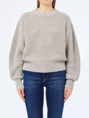 Liu Jo Wool And Alpaca Sweater beżowy