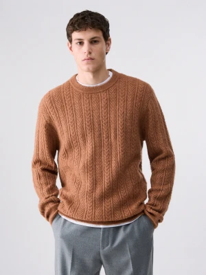 Liu Jo Knit In Wool And Alpaca beżowy