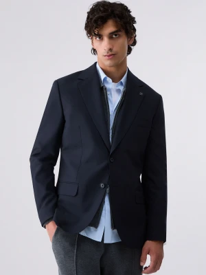 Liu Jo Wool Blend Blazer Dark Blue