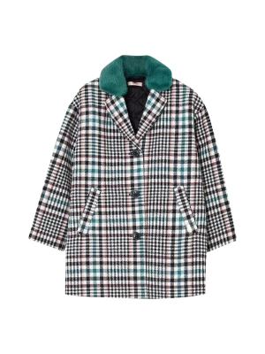 Liu Jo Wool Blend Check Coat LIUJO