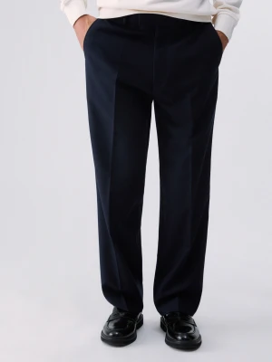 Liu Jo Wool Blend Chino Pants Dark Blue