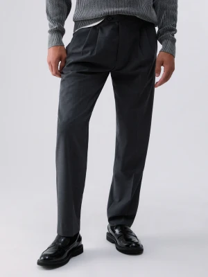 Liu Jo Wool Blend Chino Pants Dark Grey