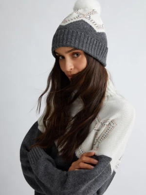 Liu Jo Wool-blend Hat With Pom-poms LIUJO