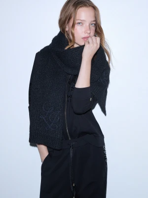 Liu Jo Wool Blend Scarf czarny