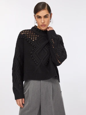 Liu Jo Wool Jumper With Openwork Detailing LIUJO