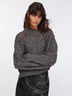 Liu Jo Wool Jumper With Openwork Detailing LIUJO
