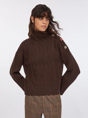 Liu Jo Wool Polo-neck With Bejewelled Buttons LIUJO