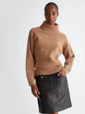 Liu Jo Wool Polo-neck With Rhinestones LIUJO