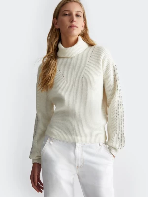 Liu Jo Wool Polo-neck With Rhinestones LIUJO