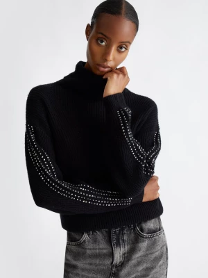 Liu Jo Wool Polo-neck With Rhinestones LIUJO