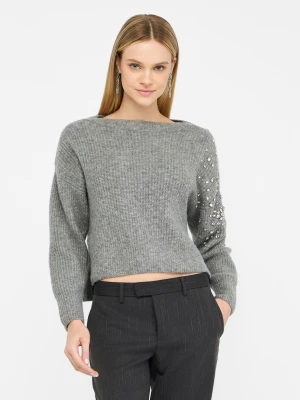 Liu Jo Wool Sweater With Gemstones LIUJO