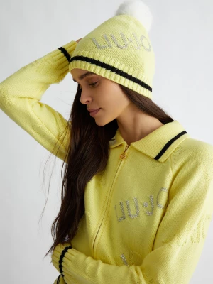 Liu Jo Yellow Hat With Pom-pom LIUJO