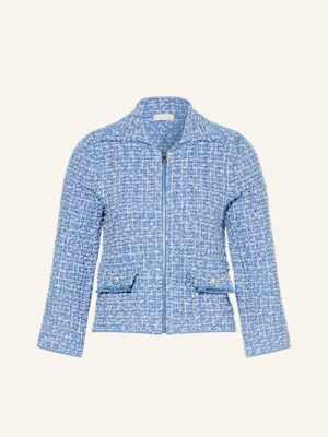 Liu Jo Żakiet Pudełkowy Z Bouclé Z Cekinami blau