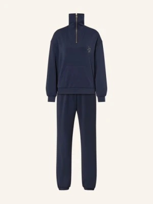 Liu Jo Zestaw: Bluza Z Kapturem I Spodnie Dresowe Z Ozdobnymi Kamieniami blau