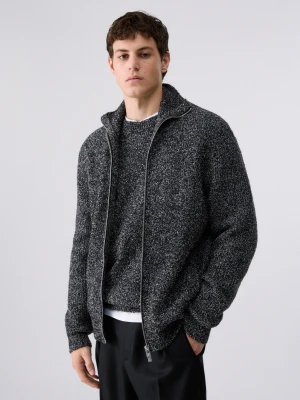 Liu Jo Knit In Bouclé With Zip czarny