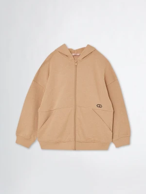 Liu Jo Zip-up Hoody beżowy