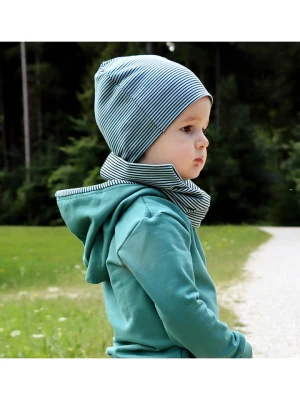 LiVi Czapka beanie "Stripes" w kolorze niebieskim rozmiar: 48-52 cm