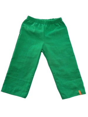 LiVi Muślinowe spodnie w kolorze zielonym rozmiar: 116/122