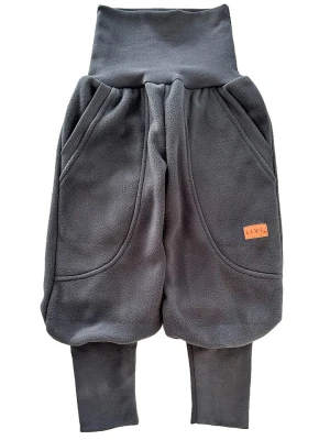 LiVi Polarowe joggery w kolorze ciemnoszarym rozmiar: 92/98