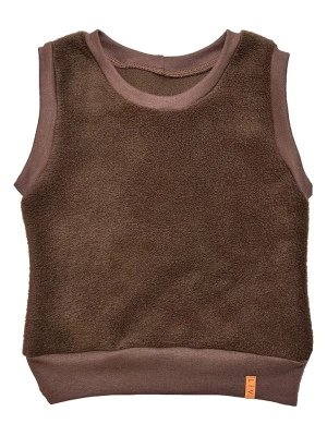 LiVi Polarowy bezrękawnik "Fleece Brown" w kolorze brązowym rozmiar: 116/122