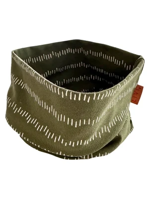 LiVi Szal-koło "Stripes khaki" w kolorze khaki - 50 x 24 cm rozmiar: onesize