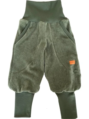 LiVi Sztruksowe joggersy "Streetstyle" w kolorze khaki rozmiar: 80/86