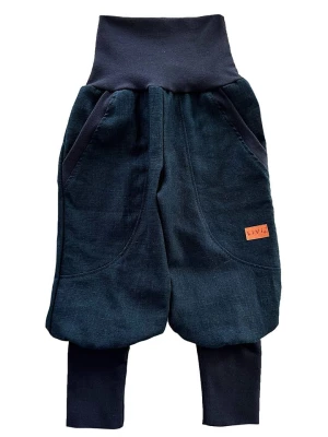 LiVi Wełniane spodnie "Marine" w kolorze granatowym rozmiar: 116/122
