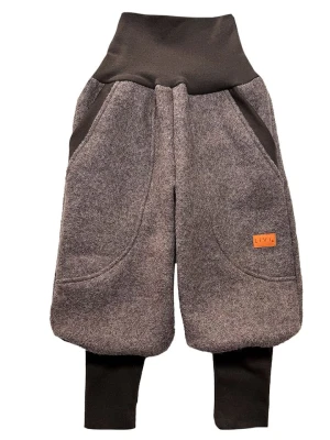 LiVi Wełniane spodnie w kolorze ciemnobrązowym rozmiar: 116/122