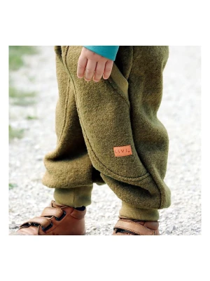 LiVi Wełniany jogger "Streetstyle khaki" w kolorze khaki rozmiar: 104/110