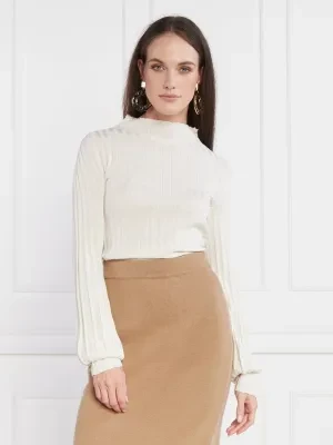 Liviana Conti Półgolf Wełniany sweter | Slim Fit