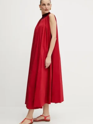 Liviana Conti sukienka kolor czerwony midi oversize L5SK27