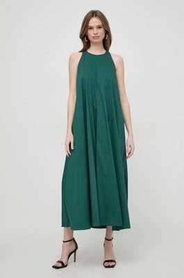 Liviana Conti sukienka kolor zielony maxi rozkloszowana L4SK89