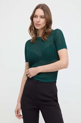Liviana Conti sweter bawełniany kolor zielony lekki L4SC21