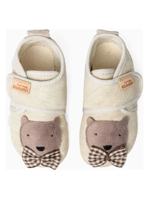 Living Kitzbühel Kapcie "Benni Bear" w kolorze beżowym rozmiar: 25