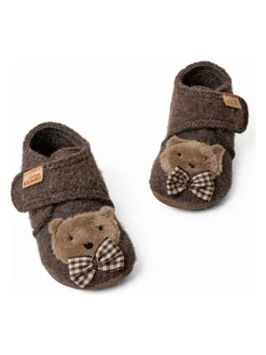 Living Kitzbühel Kapcie "Benni Bear" w kolorze brązowym rozmiar: 23