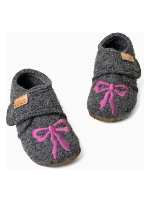 Living Kitzbühel Kapcie "Mimi Bow" w kolorze antracytowym rozmiar: 30