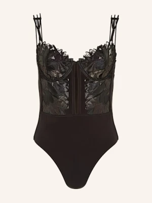 Livy Body Z Fiszbinami Moonflower schwarz