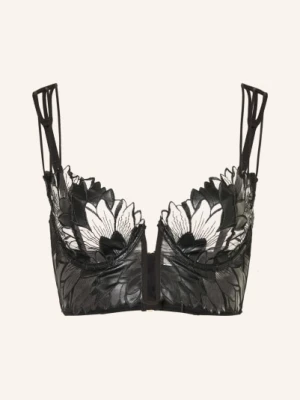 Livy Gorset Moonflower schwarz