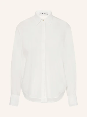 Livy Koszulka Rekreacyjna Romy Z Jedwabiu Z Wycięciem weiss